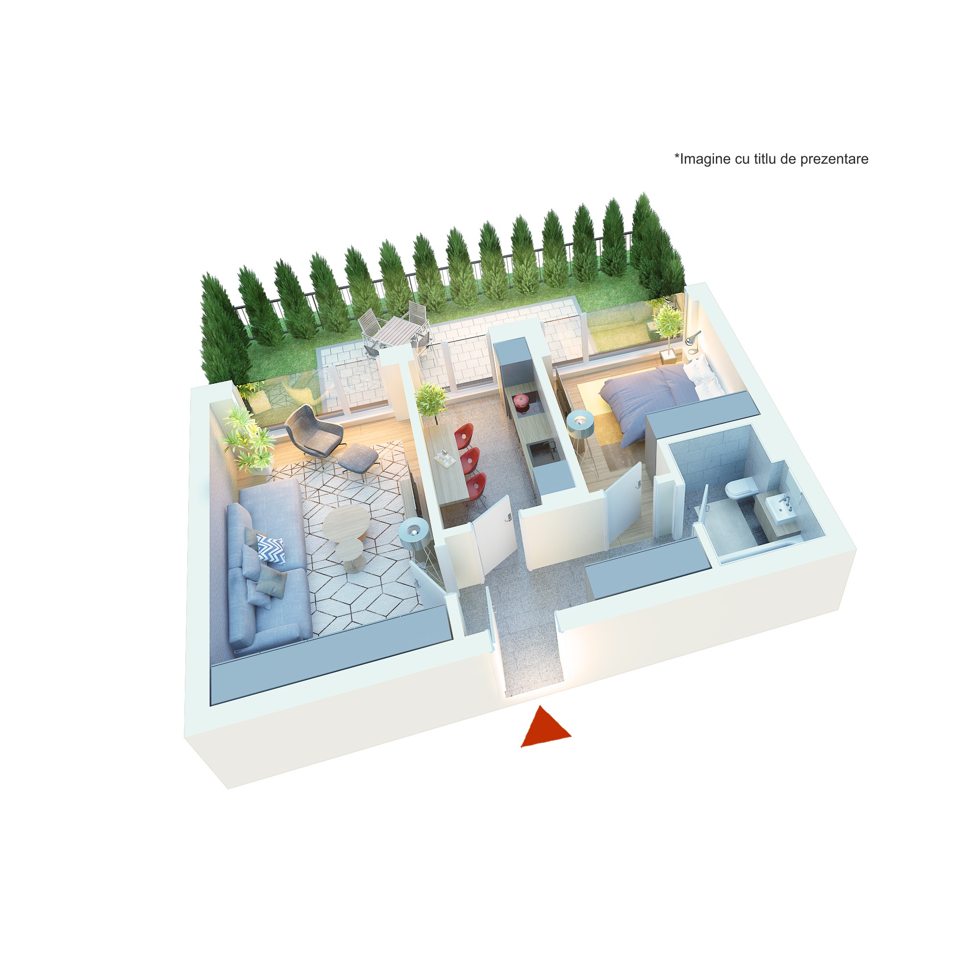 Apartamente 2 camere tip 2AG - PRET DEZVOLTATOR 156 300 E