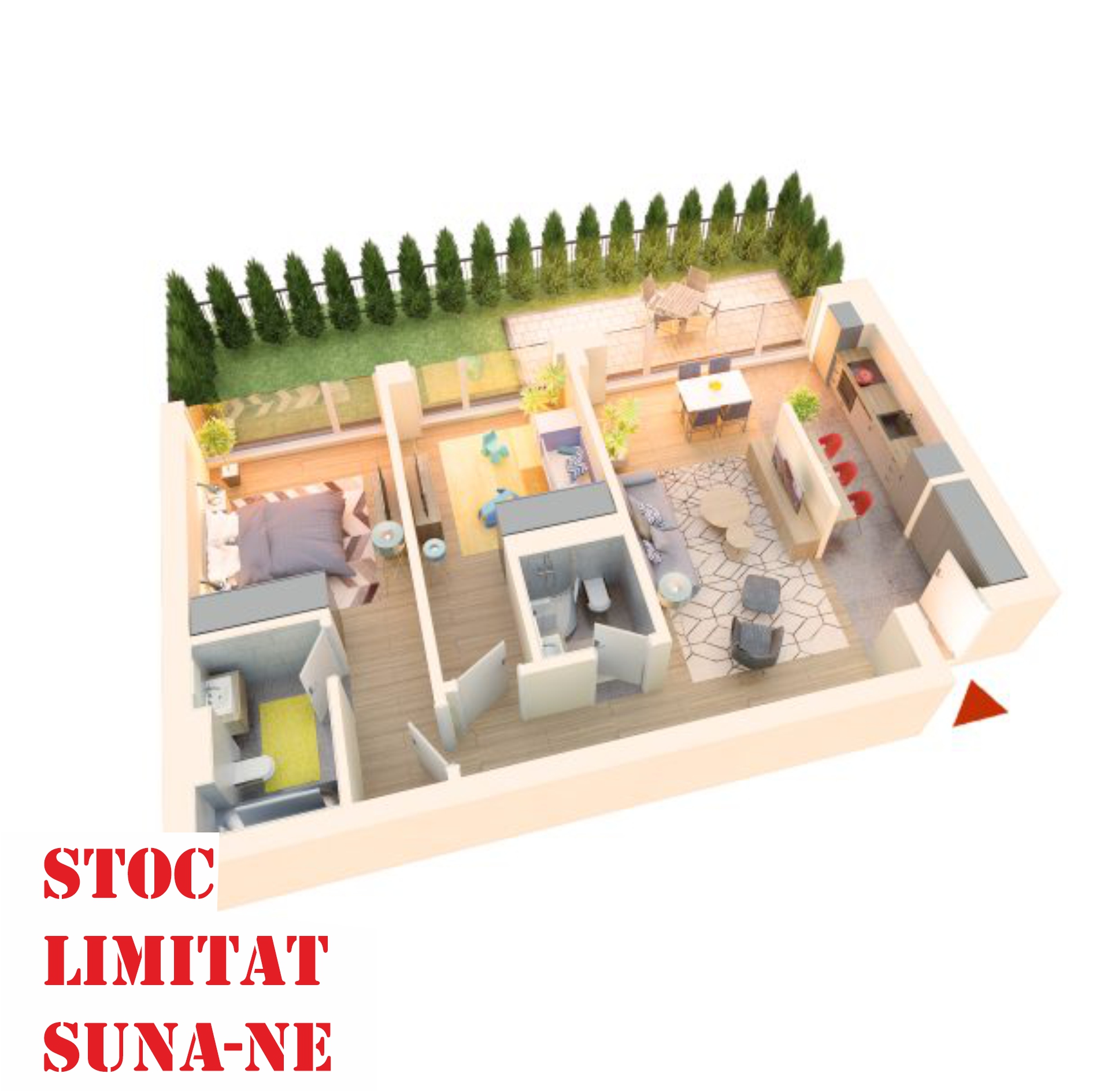 Apartament 3 camere tip 3A’ G - PRET DEZVOLTATOR 213 200 E
