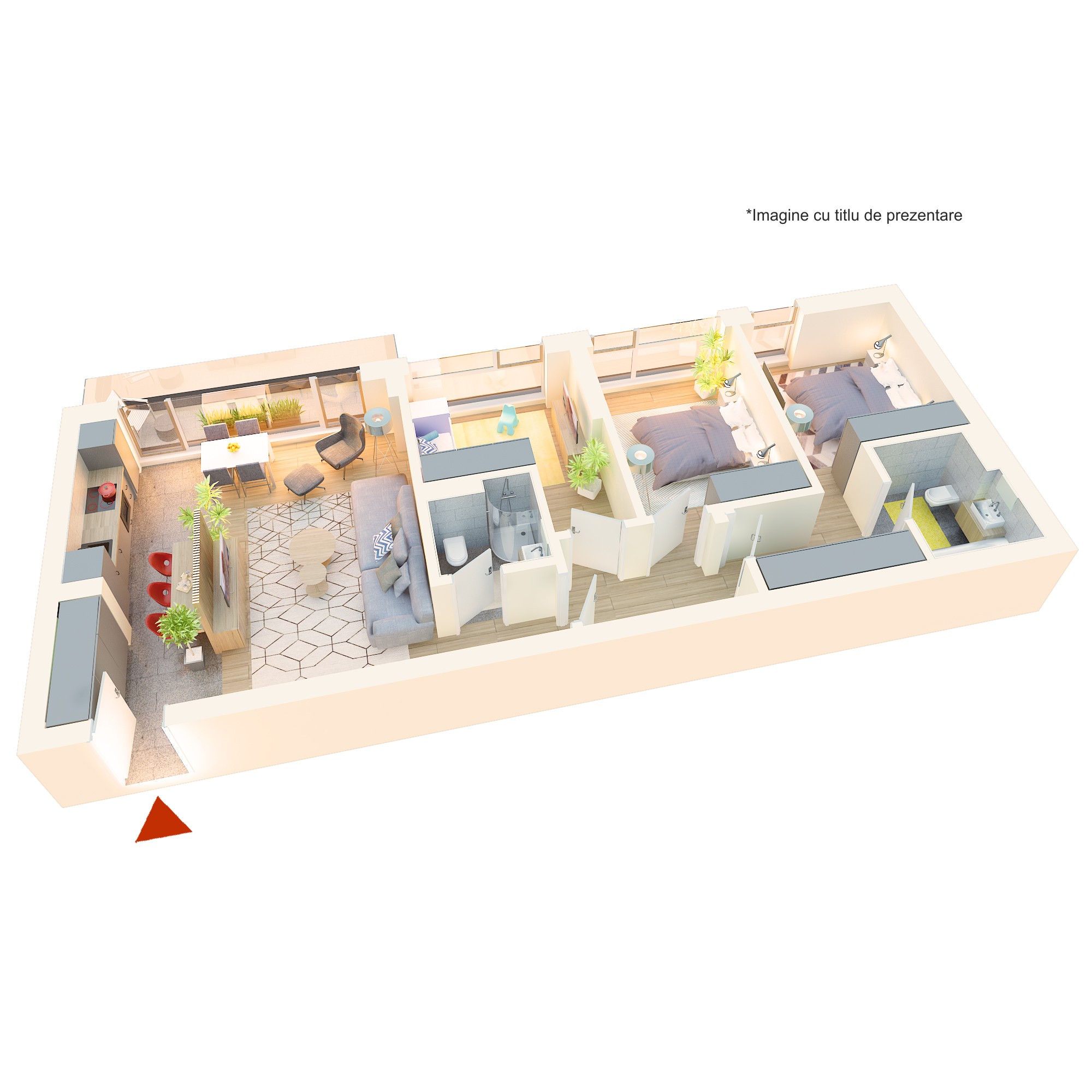 Apartament 4 Camere Tip 4A5 - PRET DEZVOLTATOR 216 200 E