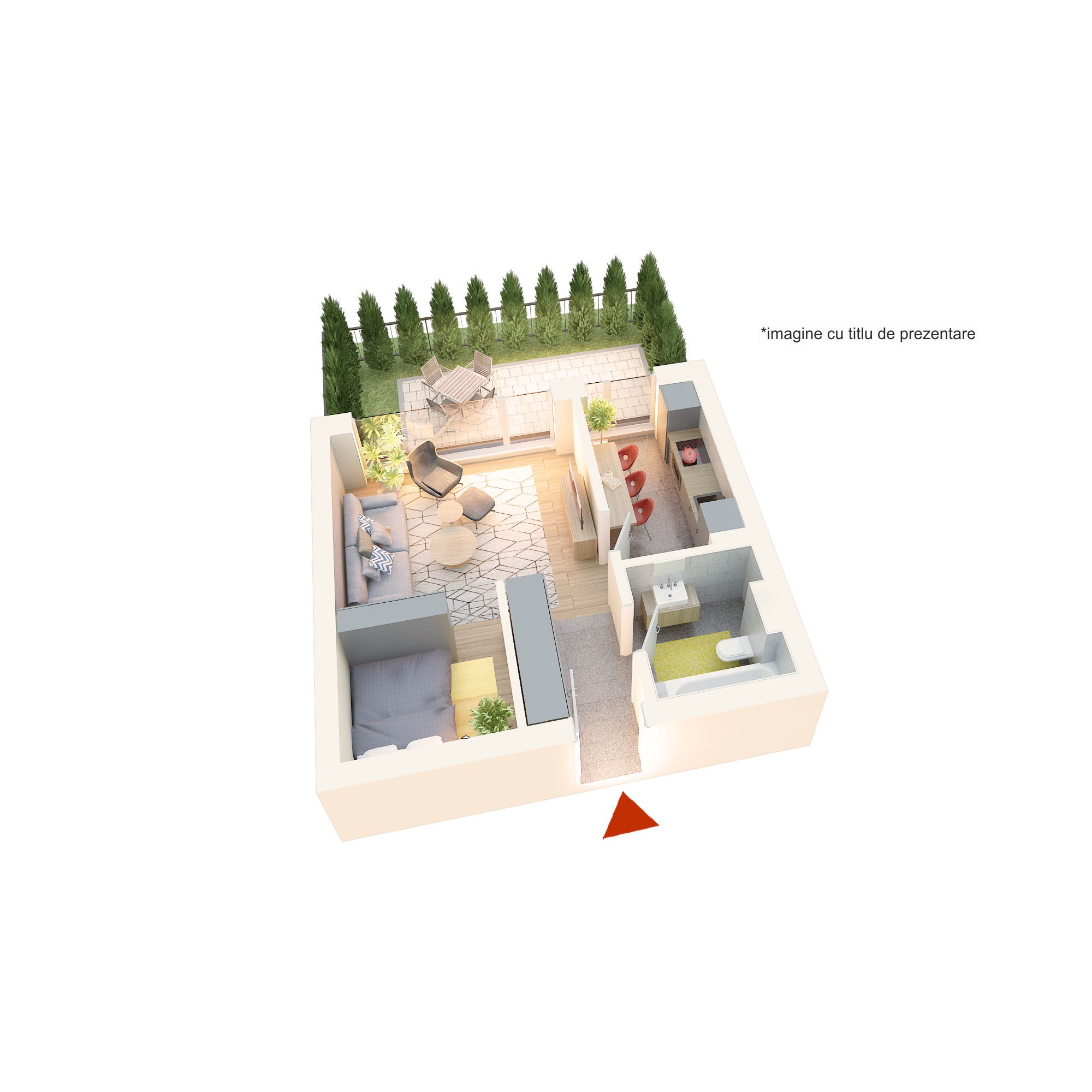 Apartament Studio Tip 1A - PRET DEZVOLTATOR 111 400 E .